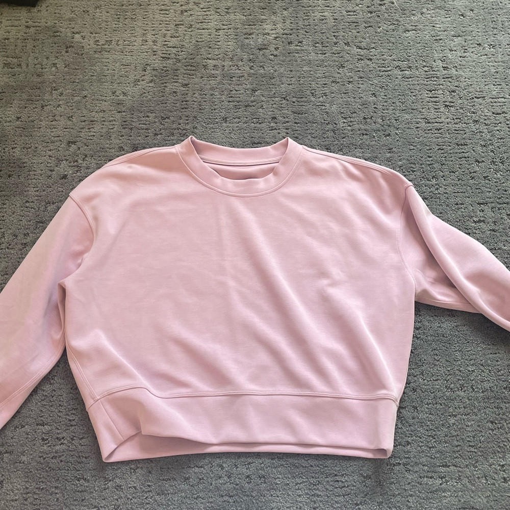 lululemon Pink softstreme crewneck